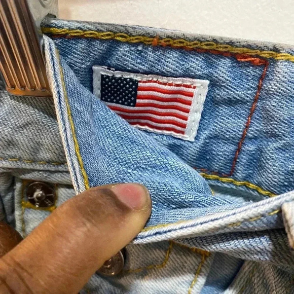 TRUE RELIGION Sadie Mini Denim Skirt Size 25 - Picture 7 of 10